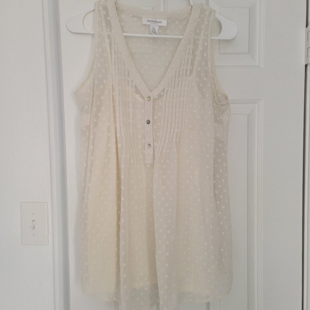 Motherhood Maternity White Blouse